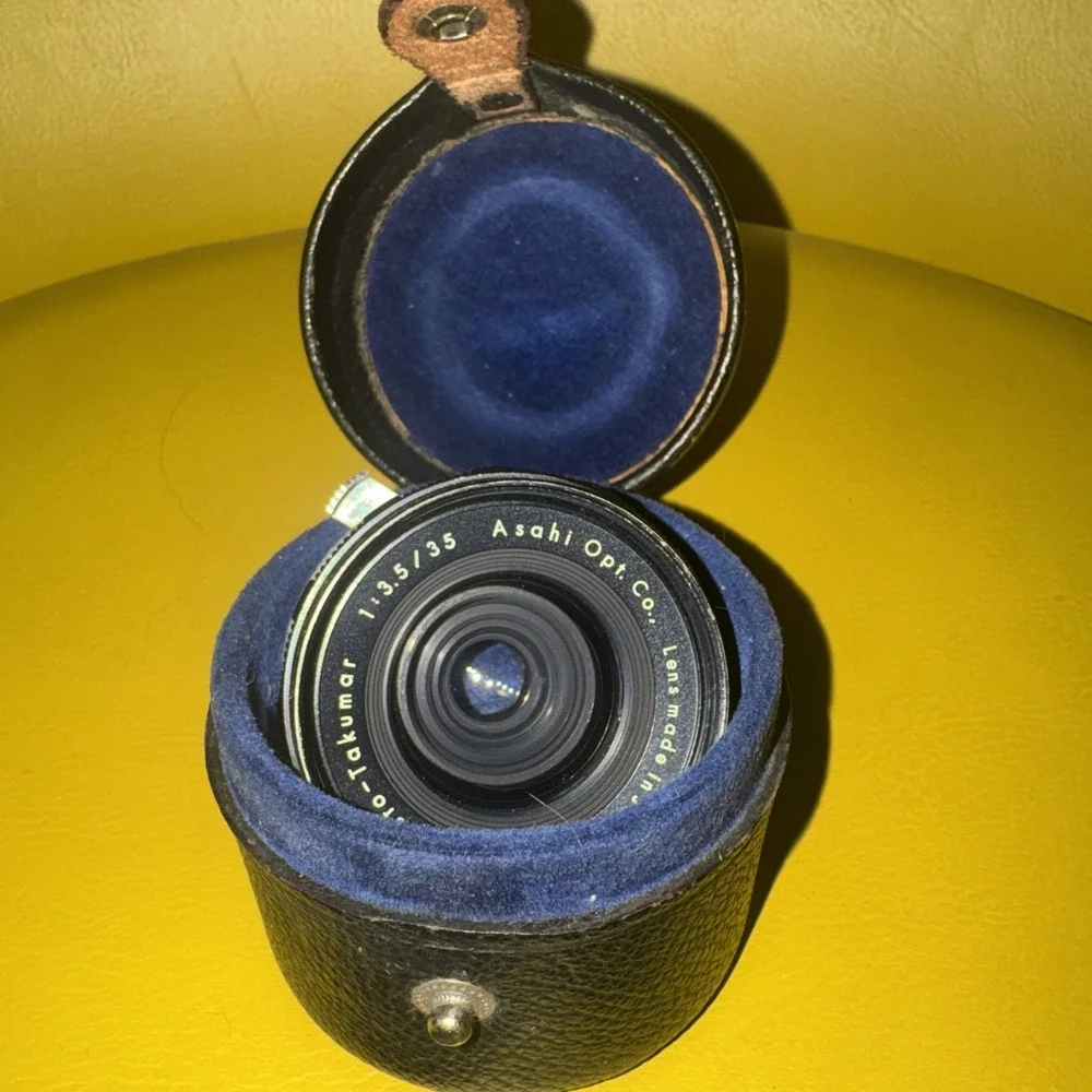 Asahi Pentax Super Takumar 35mm f3.5 M42 MF Prime Lens w/ Case Caps 1959-1962